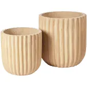Broste Copenhagen Faser-Blumentöpfe, 2er-Set – 14469061
