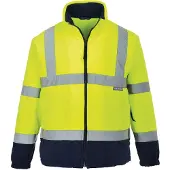 Portwest Warnschutz Fleecejacke F301" - Gelb/Marine 4XL"