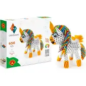 Alexander Toys ORIGAMI 3D – Unicorn, Origami-Set für Kinder, 8 Jahr(e), Papier, Mehrfarbig, 656 Stück(e)