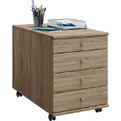 VCM Holz Büroschrank Rollcontainer Lona mit Schublade