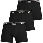 BOSS BLACK Dreierpack eng anliegende Boxershorts aus Stretch-Baumwolle Grösse L