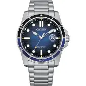 Citizen AW1810-85L Eco Drive Uhr Herrenuhr Edelstahl Datum silber