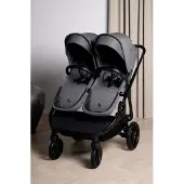 Beemoo Pro Twin 2 Geschwisterwagen, Mocha Grey