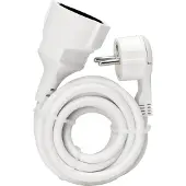 Kopp Extension lead flat schuko plug white 5m