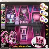 Monster High Draculaura Secret Potion Room Puppen-Spielset mit mehr als 12 Accessoires und überraschenden Verwandlungen, Modepuppe, Weiblich, 4 Jahr(e), Junge/Mädchen, 282 mm, 537 g