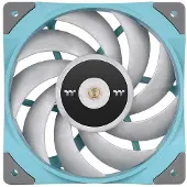 Thermaltake Toughfan 12 Turquoise High Static Pressure Radiator Fan, Ventilator, 12 cm, 500 RPM, 2000 RPM, 58,35 cfm, Blau