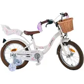 Volare Blossom Kinderfahrrad 16 Zoll, Weiß
