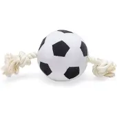 Beeztees Fußball mit Seil - 27 cm