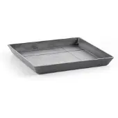 Ecopot's Blumentopfuntersetzer "SQUARE SAUCER Grey", BxTxH: 43x43x3,5 cm