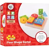 Bigjigs Sortierspiel - 4 geometrische Formen