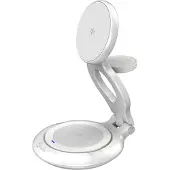 J5CREATE - Qi2 3-In-1 Magnetic Foldable Wireless Charging Station