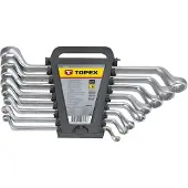 GRUPA TOPEX Ringschlüssel-Satz gebogen 6-22mm 8-tlg. (35D856)