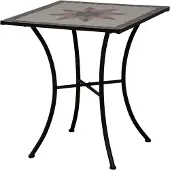 Siena Garden Stella Bistrotisch 64x64x71 cm Keramik Stahl/Schwarz