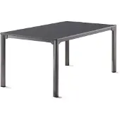 Sieger Gartentisch Vivodur 3780-55 165 x 95 cm Gestell aus Aluminium in eisengrau, Gartentischplatte aus vivodur in Sch