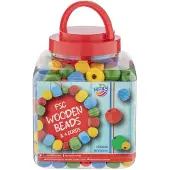 Creative Craft Group Holzperlen Rot. 375 Gramm