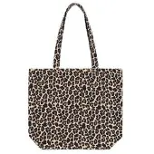Sissy-Boy Canvas-Shopper Mit Leoprint - Braun