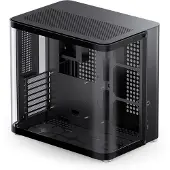 Jonsbo TK-2 2.0, Midi Tower, PC, Schwarz, ATX, ITX, Mini-ATX, Stahl, Gehärtetes Glas, 16,5 cm