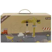 Nobrand Turmdrehkran aus Holz, 11-teilig.