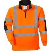 Portwest Xenon Warnschutz Rugby Shirt Orange XXXL