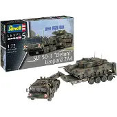 Revell SLT 50-3 Elefant + Leopard 2A4, Tank model, Montagesatz, 1:72, SLT 50-3, Leopard 2A4, Beide Geschlechter, Kunststoff