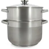Menastyl Couscoussier - - 4615450 - Edelstahl - 10 Liter - Geeignet für alle Herdarten, inklusive Induktion
