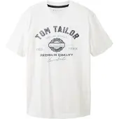 Tom Tailor T-Shirt 1037735 Weiß Regular Fit
