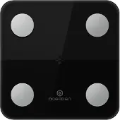 Noerden MINIMIB, Elektronische Personenwaage, 150 kg, 100 g, Schwarz, kg, lb, Quadratisch