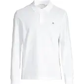 Gant für Herren. 2230 Shield Piqué-Poloshirt weiß (3XL), Lässig, Baumwolle, Langarm