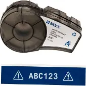 Brady Schriftband M21-750-595-BL-WT, 19,05mm, Länge 6,4m, weiß auf blau, Vinyl