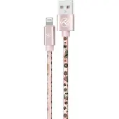 Tellur Graffiti USB to Lightning cable 3A 1m pink