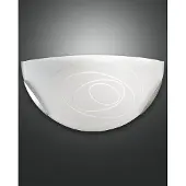 FABAS LUCE Wandleuchte Kent E27 Ø300mm Weiß, Italy