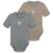 Normani 2er Set Baby Merino Kurzarmbody „Tihoi" - 9317