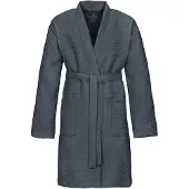 Vossen Unisex-Bademantel "Rom, ideal für Sauna & Spa, Hotelbademantel, Morgenmantel", (1 St.), für Damen & Herren, Waffelpiqué-Struktur, in leichter Qualität