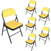 HTI Klappstühle 6er Set Wedigo Gelb