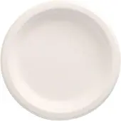 Papstar 50 Teller, Zuckerrohr "pure" ungeteilt Ø 15 cm · 2 cm weiss