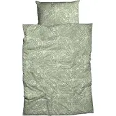 TRAUMSCHLAF Satin Bettwäsche Luana grün 155x220 cm + 80x80 cm