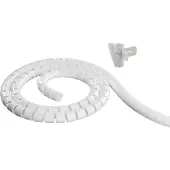 Deltaco LDR10 cable organizer Desk/Wall Cable flex tube White 1 pc(s)
