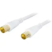 Deltaco AN-107 - 7 m - Antenne - IEC 169-2 - IEC 169-2 - Weiss
