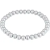 Elli Armketten Set "Armband Kugel Perlen Messing Silberfarben" Gr. 170, silber, Armbänder, Damen, Messing, Armketten Set