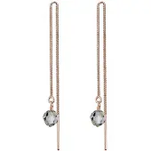 Elli Ohrringe Kette Kugel Kristalle Eleganz Silber Elli Rosegold