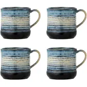 Bloomingville Deana Tassen blau 4er Set