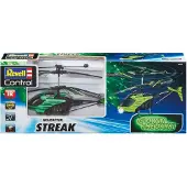 Revell Control RC fjernstyret helikopter, begyndermodel Revell Control 23829 Glow in the Dark Heli STREAK 180 mm RtF
