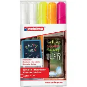 Edding Kreidemarker 4095, 2-3 mm, neonfarben, 5 Stück