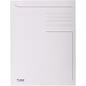 Exacompta 448019E 50x Aktenmappe mit Beschriftungsfeld und 3 Klappen, aus Karton 280g Forever, für Format DIN A4 - Grau