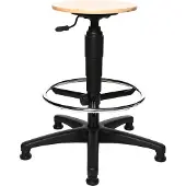 Topstar Drehhocker mit Gleiter Buche Sitzhöhenverstellung 540-800 mm