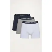 KnowledgeCotton Unterwäsche Anker 3 Pack Herren Grey Melange-XXL
