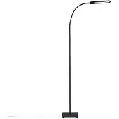 Briloner Leuchten - LED Stehleuchte, Stehlampe mit Touchfunktion, in Stufen dimmbar, Farbtemperatursteuerung, Bürolampe 8 Watt, 600 Lumen, Schwarz, 208x208x max. 1830mm (LxBxH)
