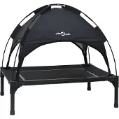 vidaXL Hundebett Schwarz 63 x 49,5 x 60 cm Stahl