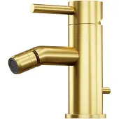 Steinberg Serie 100 Bidetarmatur, mit Ablaufgarnitur, Ausladung: 110mm