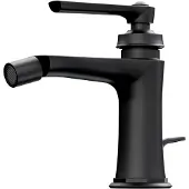 Steinberg Serie 350 Bidetarmatur 3501300S mit Ablaufgarnitur, matt black